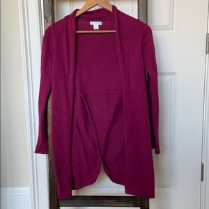 Garnet Hill Girls’ Wool Blend Cardigan, XL 12-14